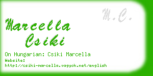 marcella csiki business card